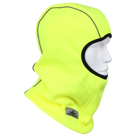 Mcr Safety Garments, Lime Balaclava, Poly Flce, Enhanced Vis BLCVL